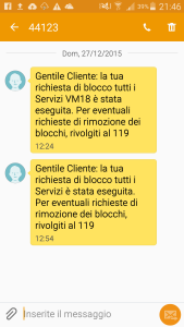 Barring SMS TIM, blocco servizi premium